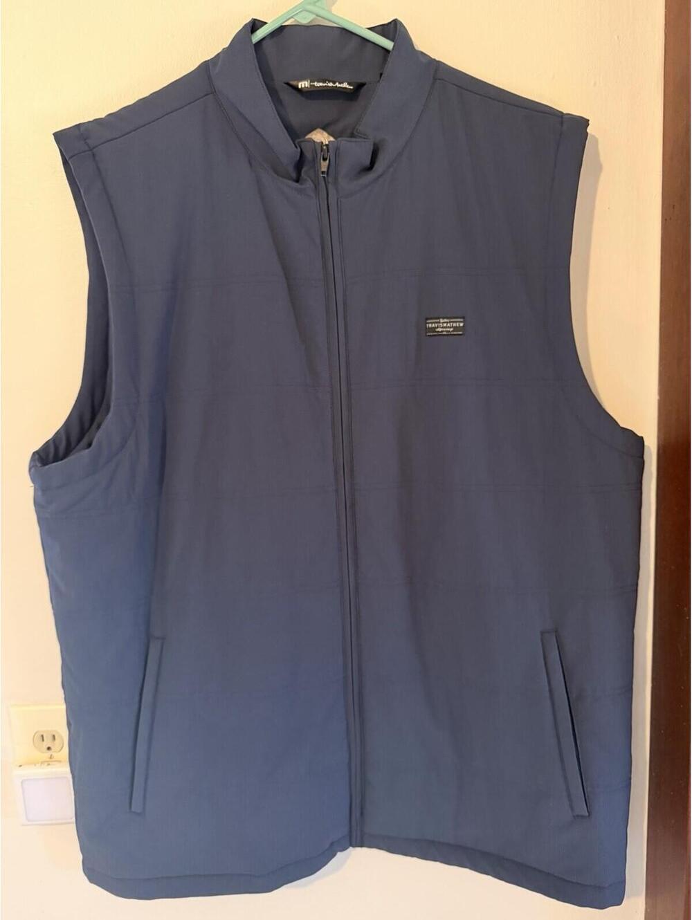 2XL - Men - TravisMathew Blue Puffer Vest